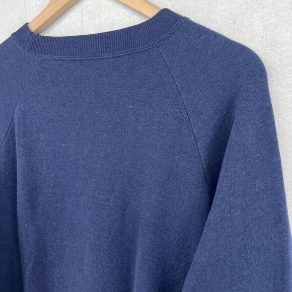 ROYAL DUTCH COLLEGE Sweatshirt Mens L HOLLAND NETHERLANDS Fleece Pullover Blue - Picture 6 of 13